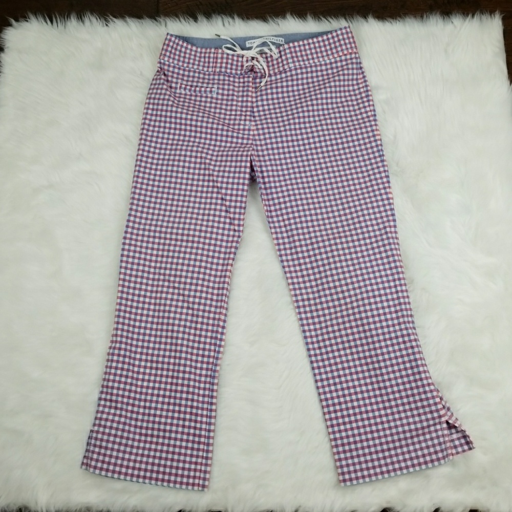 Tommy Hilfiger gingham capris